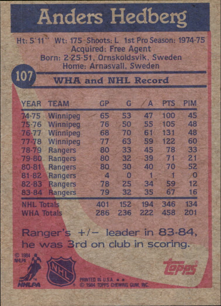 B2090- 1984-85 Topps Hockey Card #s 1-165 +Rookies -You Pick- 15+ FREE US SHIP - Picture 249 of 339