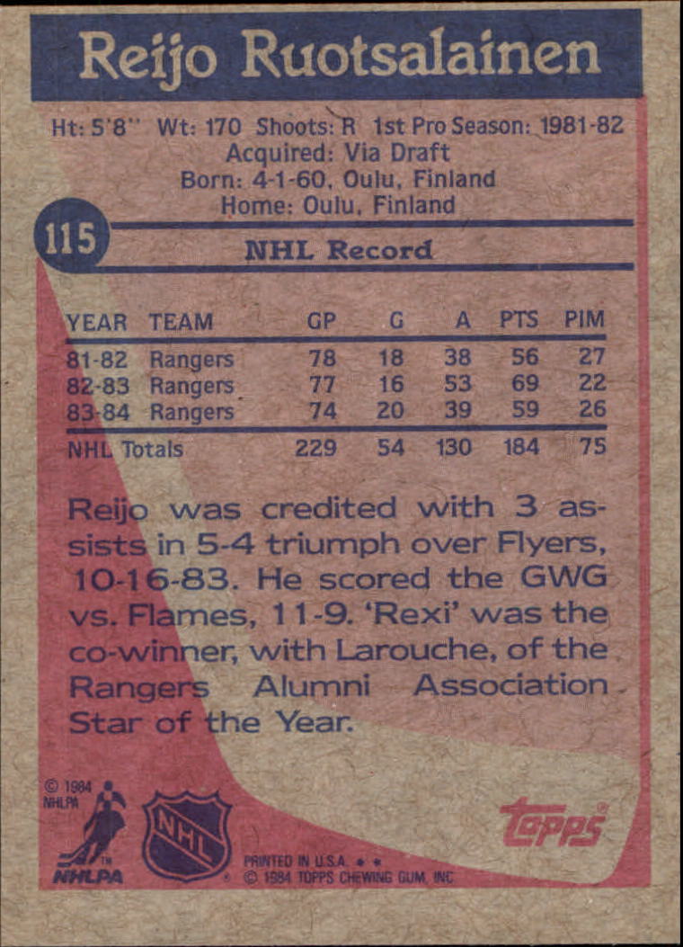 B2090- 1984-85 Topps Hockey Card #s 1-165 +Rookies -You Pick- 15+ FREE US SHIP - Picture 263 of 339