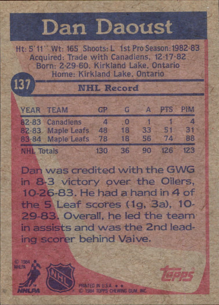 B2090- 1984-85 Topps Hockey Card #s 1-165 +Rookies -You Pick- 15+ FREE US SHIP - Picture 293 of 339