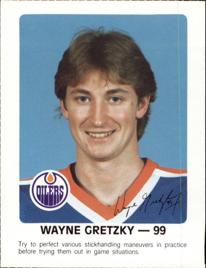 1984-85 Oilers Red Rooster #99A Wayne Gretzky/You try to be aware