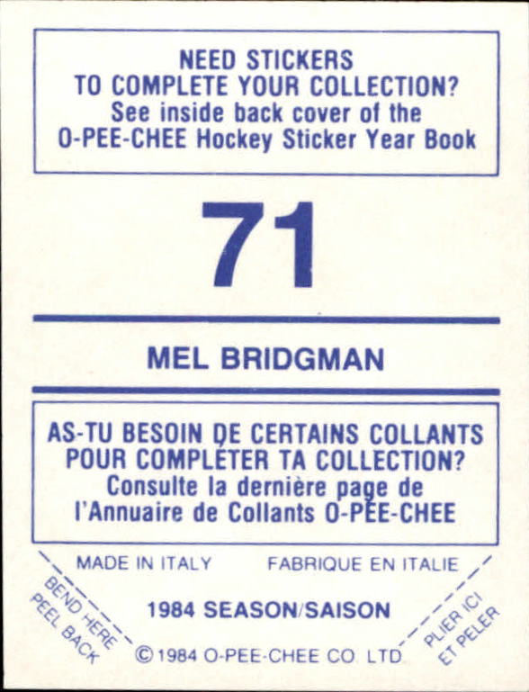 A0150- 1984-85 O Pee Chee Sticker Hk Karten 1-292 -du Pick- 15 + Gratis US - Bild 105 von 419