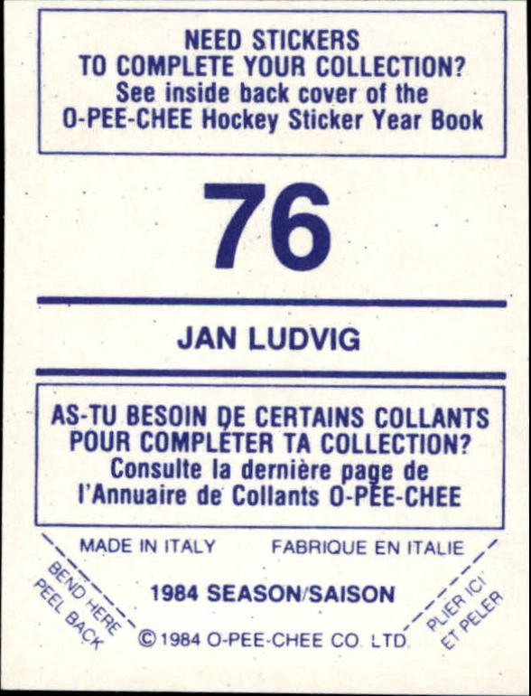 A0150- 1984-85 O Pee Chee Sticker Hk Karten 1-292 -du Pick- 15 + Gratis US - Bild 115 von 419