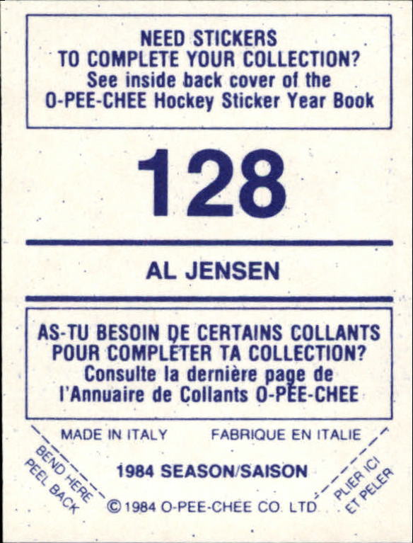 A0150- 1984-85 O Pee Chee Sticker Hk Karten 1-292 -du Pick- 15 + Gratis US - Bild 205 von 419