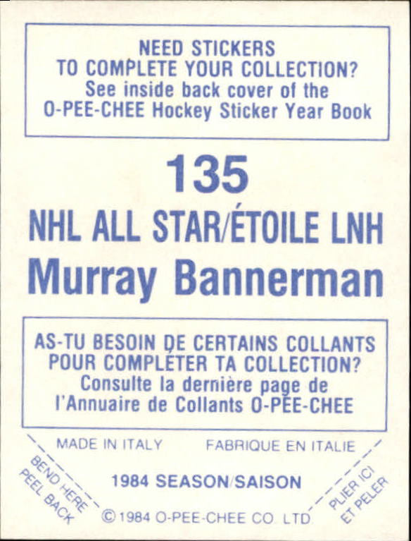 A0150- 1984-85 O Pee Chee Sticker Hk Karten 1-292 -du Pick- 15 + Gratis US - Bild 215 von 419