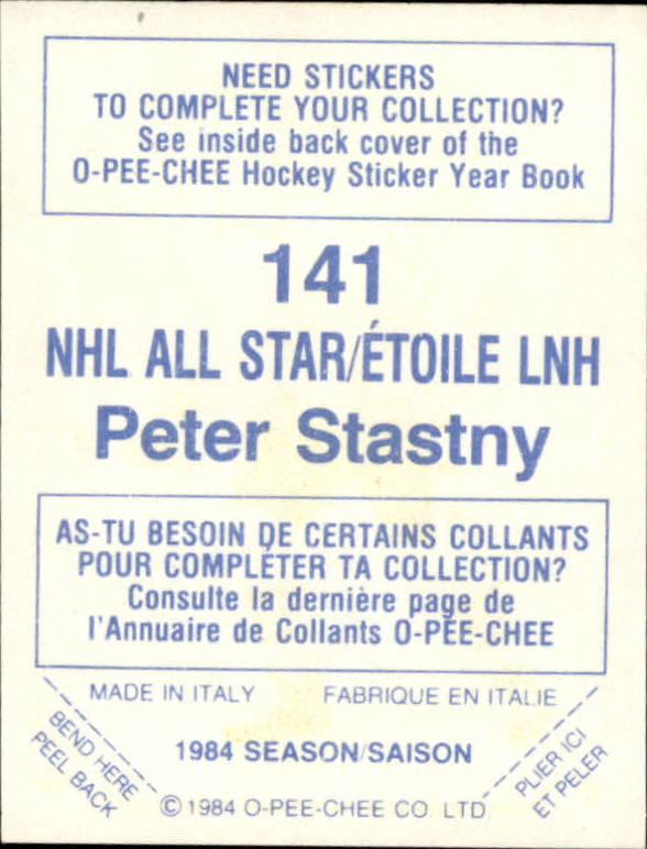 A0150- 1984-85 O Pee Chee Sticker Hk Karten 1-292 -du Pick- 15 + Gratis US - Bild 225 von 419