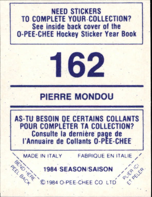 A0150- 1984-85 O Pee Chee Sticker Hk Karten 1-292 -du Pick- 15 + Gratis US - Bild 253 von 419