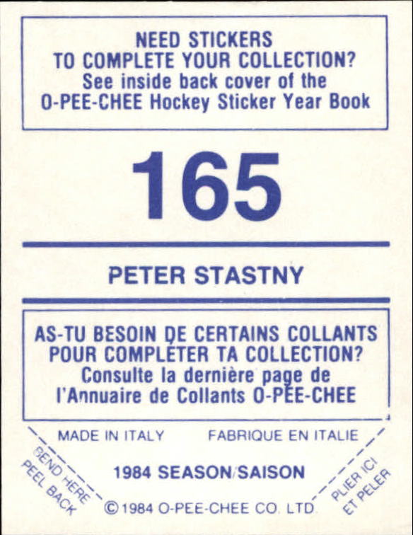 A0150- 1984-85 O Pee Chee Sticker Hk Karten 1-292 -du Pick- 15 + Gratis US - Bild 257 von 419