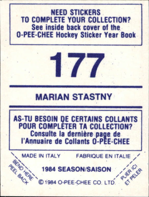 A0150- 1984-85 O Pee Chee Sticker Hk Karten 1-292 -du Pick- 15 + Gratis US - Bild 281 von 419