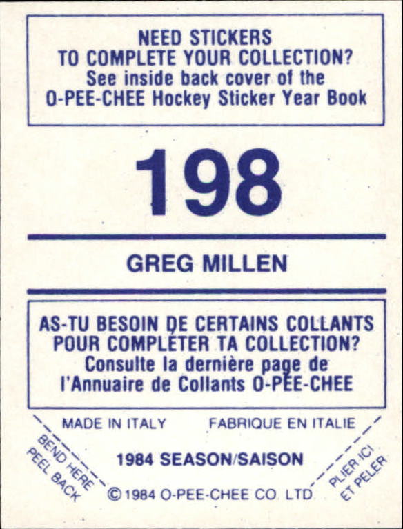 A0150- 1984-85 O Pee Chee Sticker Hk Karten 1-292 -du Pick- 15 + Gratis US - Bild 319 von 419
