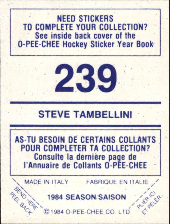 A0150- 1984-85 O Pee Chee Sticker Hk Karten 1-292 -du Pick- 15 + Gratis US - Bild 357 von 419