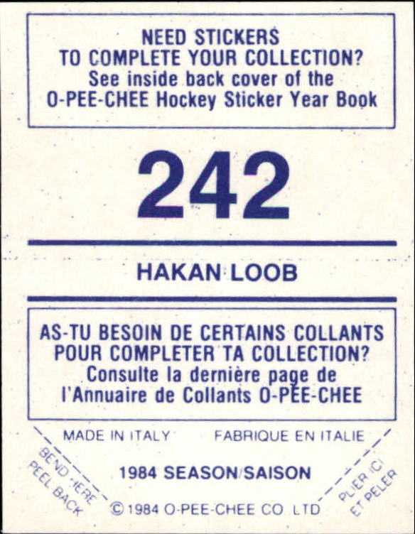 A0150- 1984-85 O Pee Chee Sticker Hk Karten 1-292 -du Pick- 15 + Gratis US - Bild 363 von 419