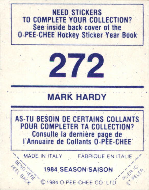 A0150- 1984-85 O Pee Chee Sticker Hk Karten 1-292 -du Pick- 15 + Gratis US - Bild 387 von 419