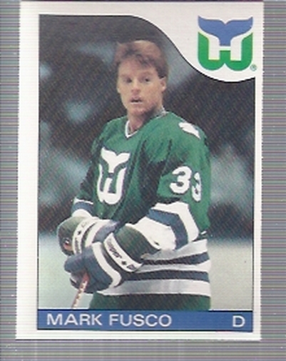 1985-86 O-Pee-Chee #74 Mark Fusco RC