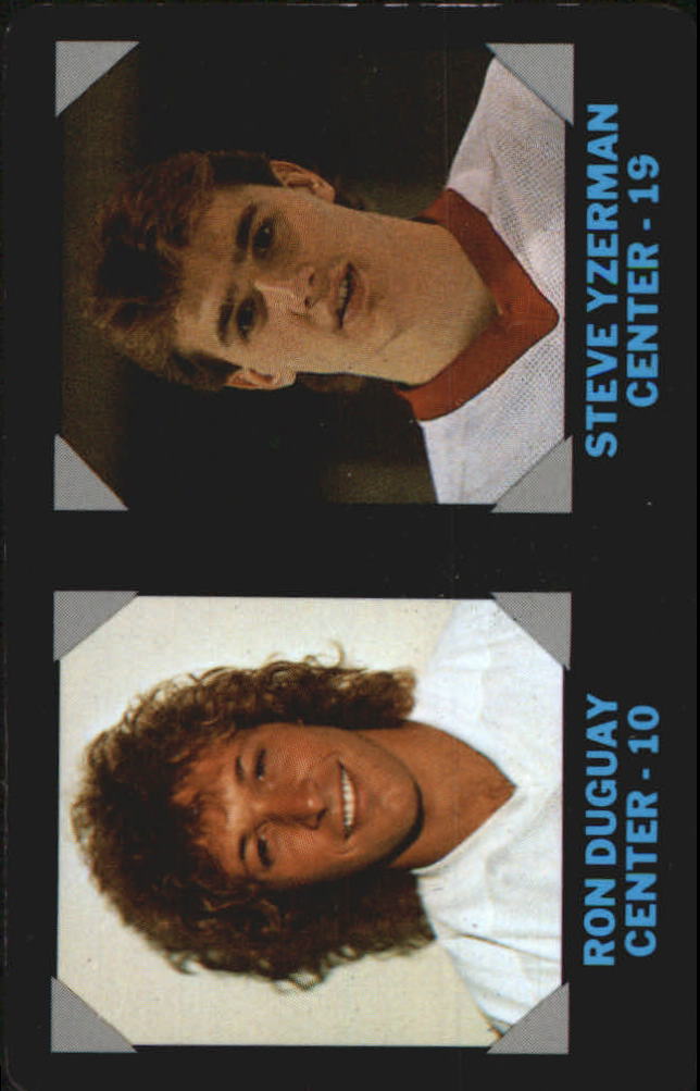 1985-86 7-Eleven Credit Cards #5 Ron Duguay/Steve Yzerman