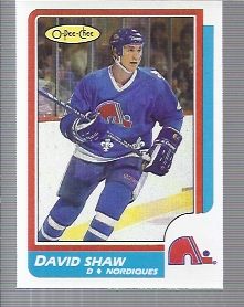 1986-87 O-Pee-Chee #236 David Shaw RC