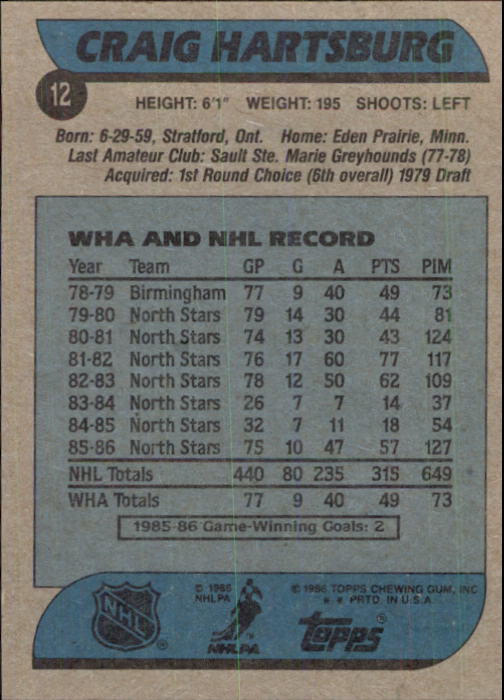 B1059- 1986-87 Topps Hockey Card #s 1-198 +Inserts -You Pick- 15+ FREE US SHIP - Picture 9 of 392