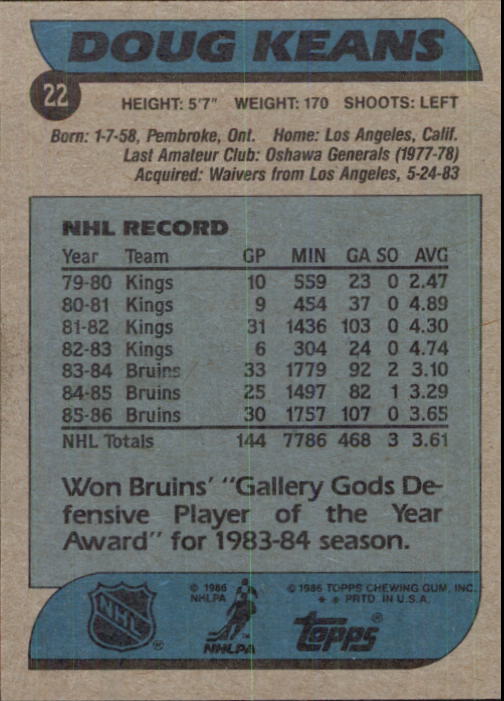 B1059- 1986-87 Topps Hockey Card #s 1-198 +Inserts -You Pick- 15+ FREE US SHIP - Picture 25 of 392