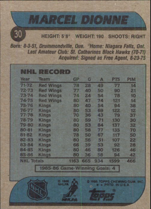 B1059- 1986-87 Topps Hockey Card #s 1-198 +Inserts -You Pick- 15+ FREE US SHIP - Picture 269 of 392