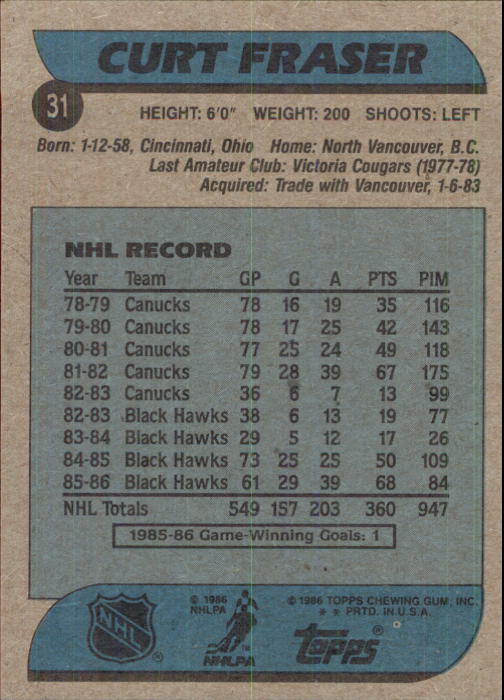 B1059- 1986-87 Topps Hockey Card #s 1-198 +Inserts -You Pick- 15+ FREE US SHIP - Picture 35 of 392