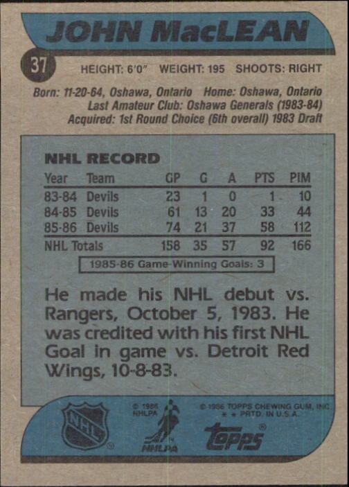 B1059- 1986-87 Topps Hockey Card #s 1-198 +Inserts -You Pick- 15+ FREE US SHIP - Picture 370 of 392