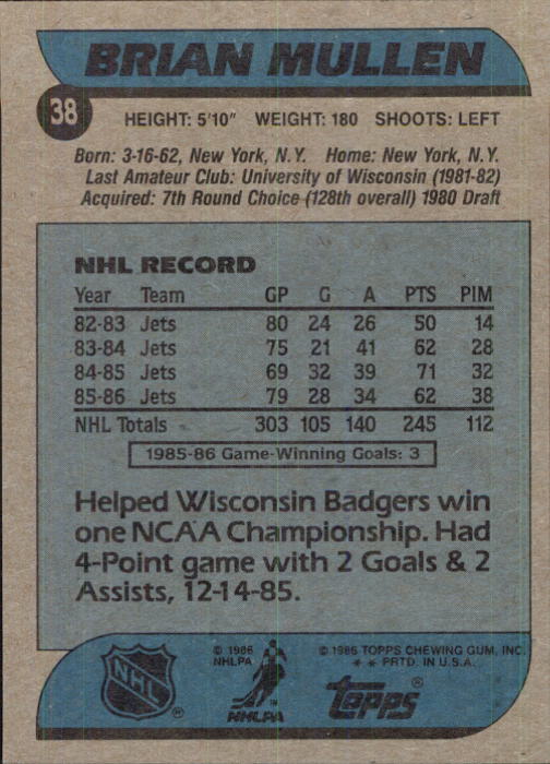 B1059- 1986-87 Topps Hockey Card #s 1-198 +Inserts -You Pick- 15+ FREE US SHIP - Picture 47 of 392