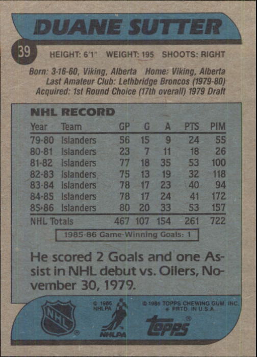 B1059- 1986-87 Topps Hockey Card #s 1-198 +Inserts -You Pick- 15+ FREE US SHIP - Picture 49 of 392