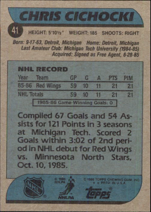 B1059- 1986-87 Topps Hockey Card #s 1-198 +Inserts -You Pick- 15+ FREE US SHIP - Picture 53 of 392