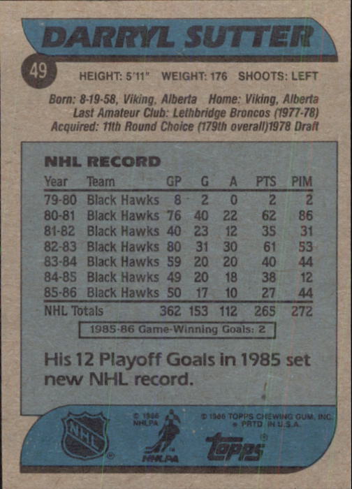 B1059- 1986-87 Topps Hockey Card #s 1-198 +Inserts -You Pick- 15+ FREE US SHIP - Picture 63 of 392