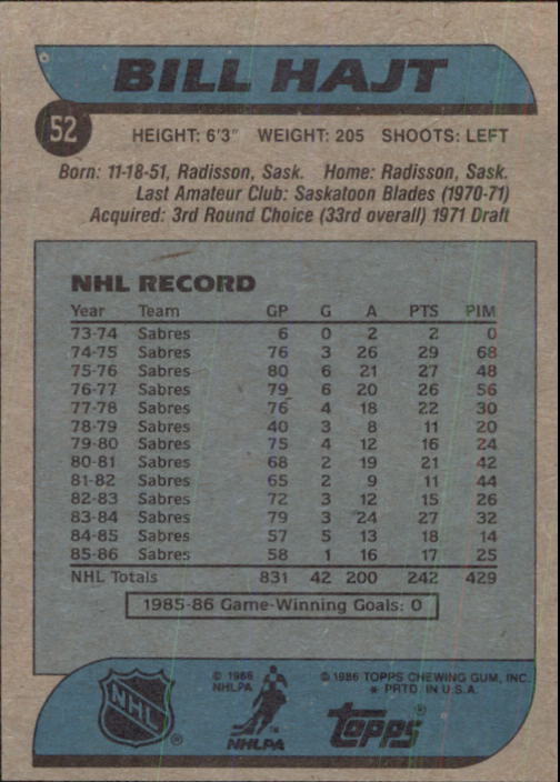 B1059- 1986-87 Topps Hockey Card #s 1-198 +Inserts -You Pick- 15+ FREE US SHIP - Picture 67 of 392