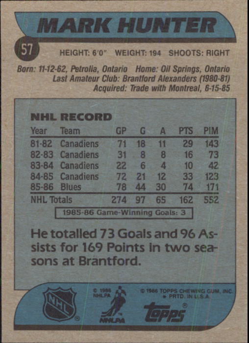 B1059- 1986-87 Topps Hockey Card #s 1-198 +Inserts -You Pick- 15+ FREE US SHIP - Picture 73 of 392