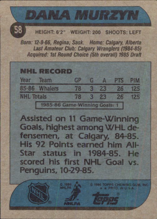 B1059- 1986-87 Topps Hockey Card #s 1-198 +Inserts -You Pick- 15+ FREE US SHIP - Picture 273 of 392