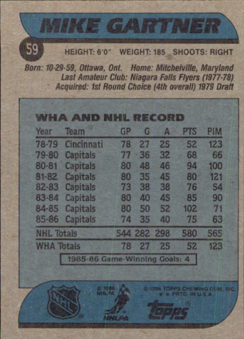 B1059- 1986-87 Topps Hockey Card #s 1-198 +Inserts -You Pick- 15+ FREE US SHIP - Picture 322 of 392