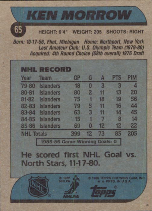 B1059- 1986-87 Topps Hockey Card #s 1-198 +Inserts -You Pick- 15+ FREE US SHIP - Picture 275 of 392