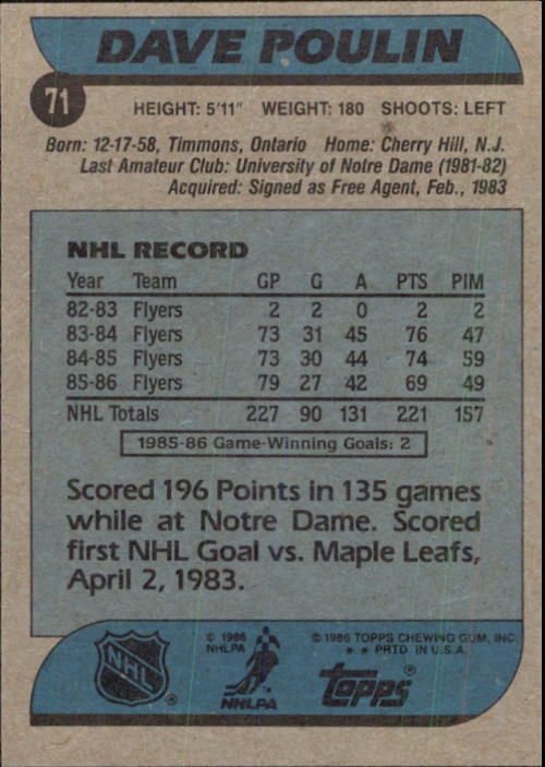 B1059- 1986-87 Topps Hockey Card #s 1-198 +Inserts -You Pick- 15+ FREE US SHIP - Picture 89 of 392