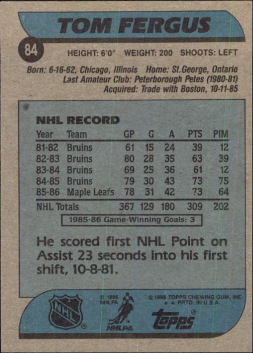 B1059- 1986-87 Topps Hockey Card #s 1-198 +Inserts -You Pick- 15+ FREE US SHIP - Picture 107 of 392