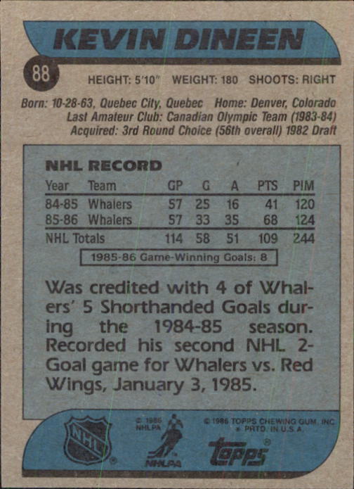 B1059- 1986-87 Topps Hockey Card #s 1-198 +Inserts -You Pick- 15+ FREE US SHIP - Picture 328 of 392