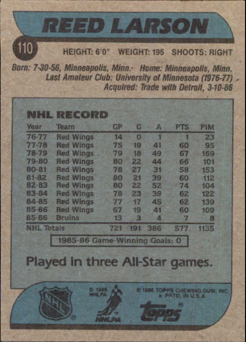 B1059- 1986-87 Topps Hockey Card #s 1-198 +Inserts -You Pick- 15+ FREE US SHIP - Picture 135 of 392