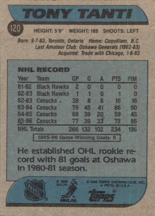 B1059- 1986-87 Topps Hockey Card #s 1-198 +Inserts -You Pick- 15+ FREE US SHIP - Picture 155 of 392