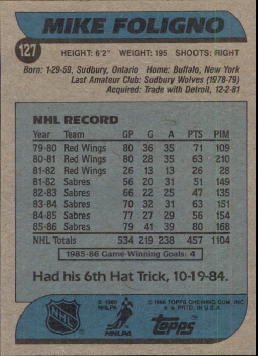 B1059- 1986-87 Topps Hockey Card #s 1-198 +Inserts -You Pick- 15+ FREE US SHIP - Picture 163 of 392