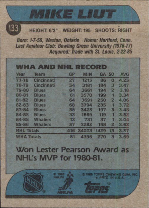 B1059- 1986-87 Topps Hockey Card #s 1-198 +Inserts -You Pick- 15+ FREE US SHIP - Picture 173 of 392