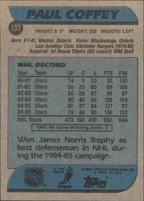 B1059- 1986-87 Topps Hockey Card #s 1-198 +Inserts -You Pick- 15+ FREE US SHIP - Picture 364 of 392