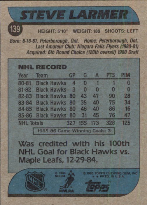 B1059- 1986-87 Topps Hockey Card #s 1-198 +Inserts -You Pick- 15+ FREE US SHIP - Picture 338 of 392