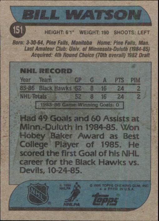 B1059- 1986-87 Topps Hockey Card #s 1-198 +Inserts -You Pick- 15+ FREE US SHIP - Picture 193 of 392