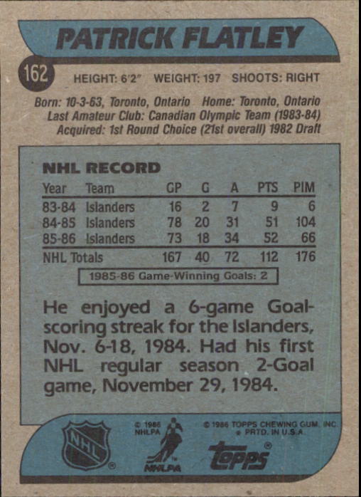 B1059- 1986-87 Topps Hockey Card #s 1-198 +Inserts -You Pick- 15+ FREE US SHIP - Picture 205 of 392