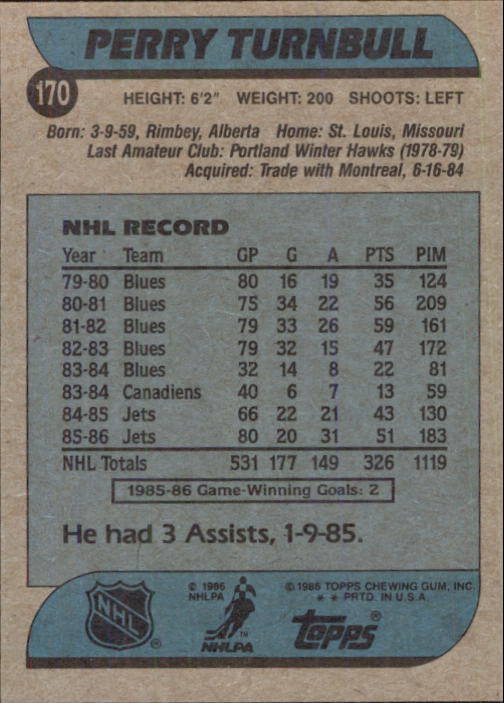 B1059- 1986-87 Topps Hockey Card #s 1-198 +Inserts -You Pick- 15+ FREE US SHIP - Picture 219 of 392