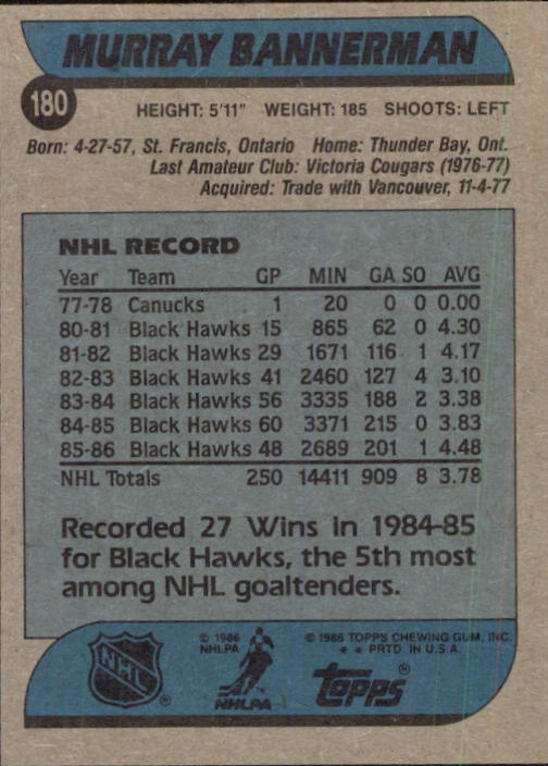B1059- 1986-87 Topps Hockey Card #s 1-198 +Inserts -You Pick- 15+ FREE US SHIP - Picture 303 of 392