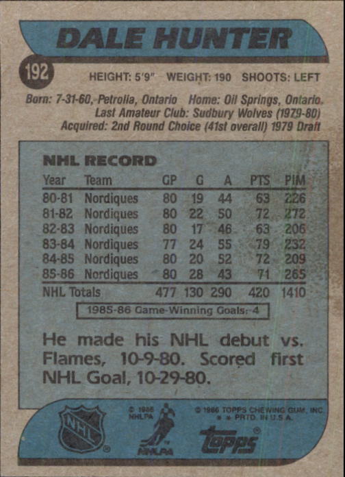 B1059- 1986-87 Topps Hockey Card #s 1-198 +Inserts -You Pick- 15+ FREE US SHIP - Picture 309 of 392