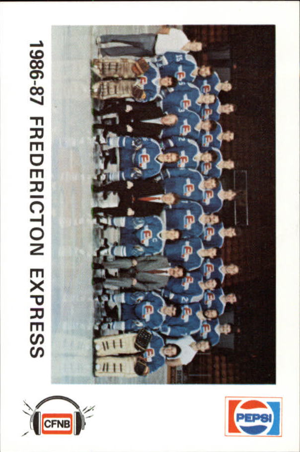 1986-87 Fredericton Express #26 Team Photo