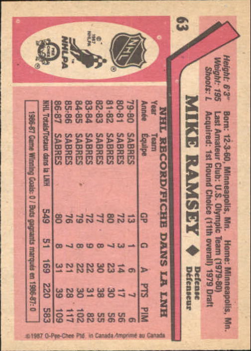 1987-88 O-Pee-Chee Hk Cards 1-150 +Rookies (A3213) - You Pick - 15+ FREE SHIP - Picture 101 of 231