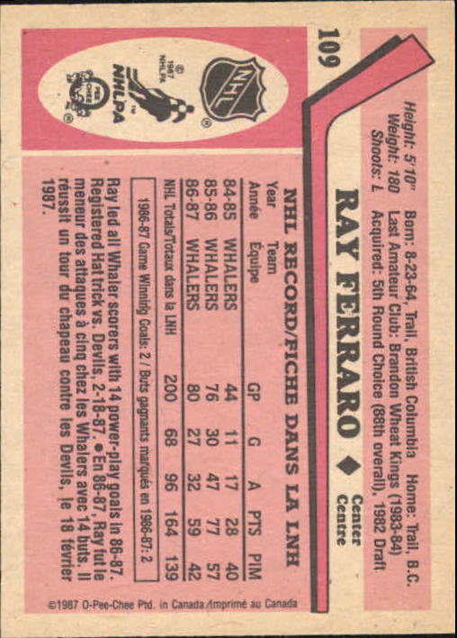 1987-88 O-Pee-Chee Hk Cards 1-150 +Rookies (A3213) - You Pick - 15+ FREE SHIP - Picture 163 of 231